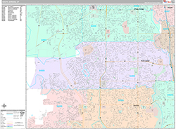 South Jordan Wall Map Premium Style 2026
